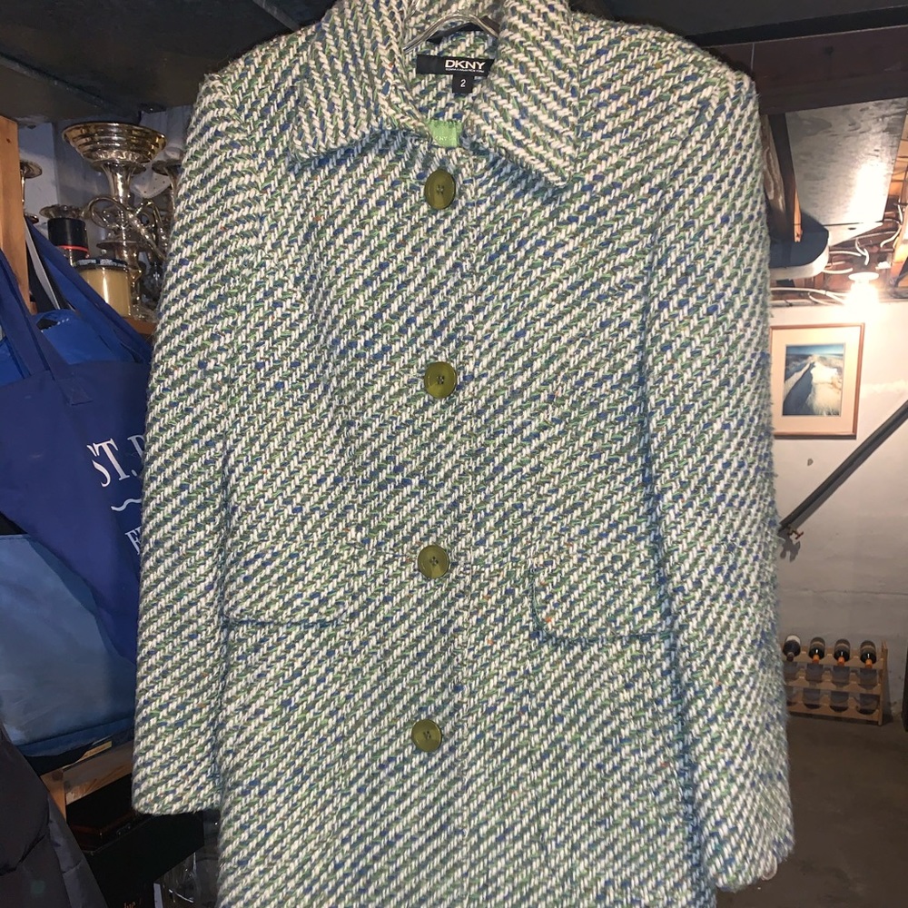 Ladies DKNY wool coat size 2